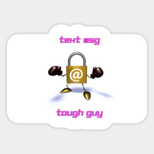 Text message tough guy Sticker